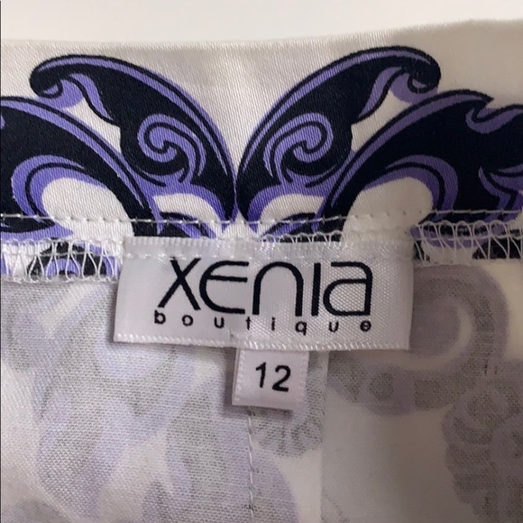 Xenia Boutique brocade Peplum Style Regal Print micro Mini skirt 12 - Picture 6 of 8